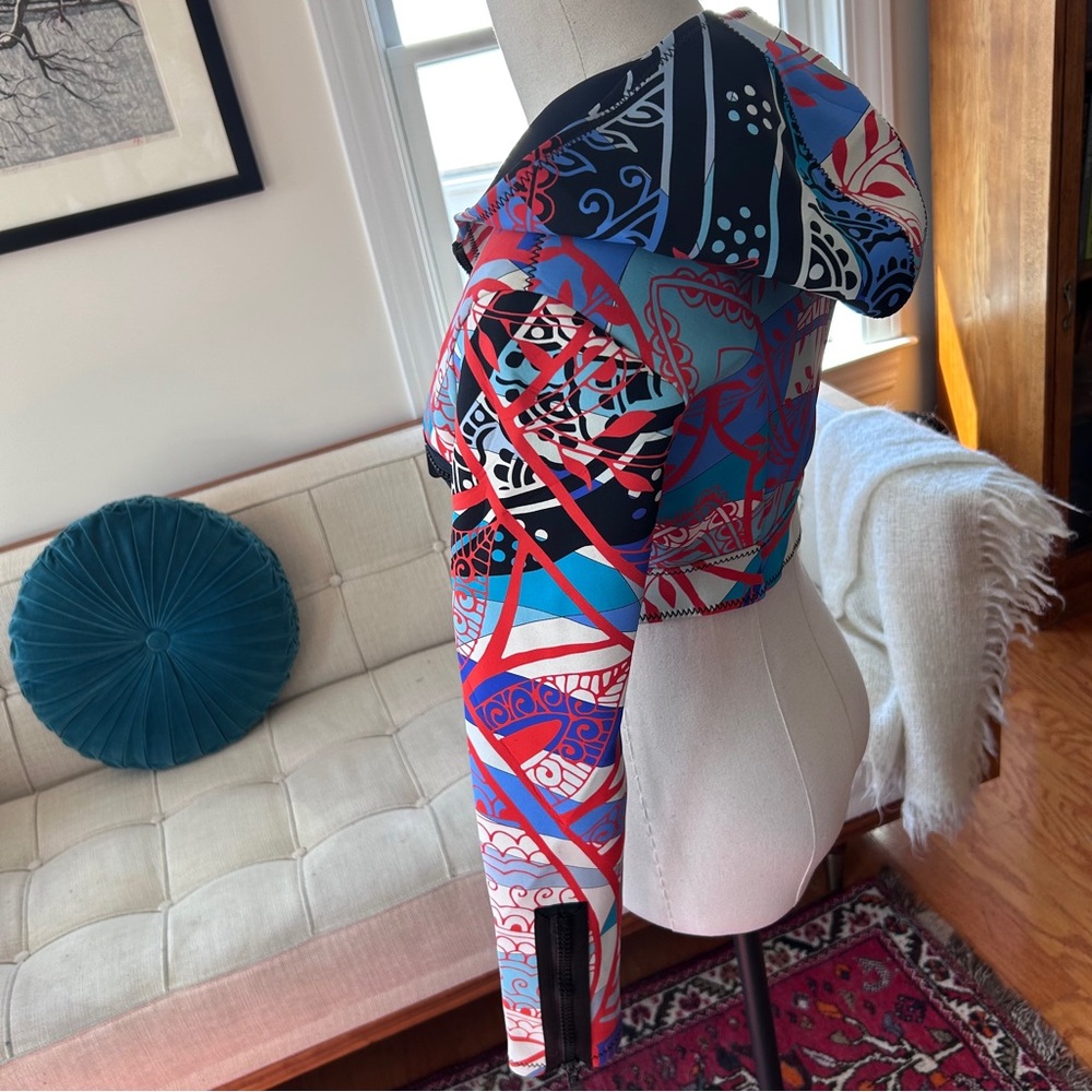 Emilio Pucci Neoprene Hooded Top - Picture 6 of 15